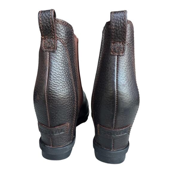 Sorel Joan of Arctic II Wedge Bootie Waterproof Brown Leather Women size 6.5 - Picture 5 of 9